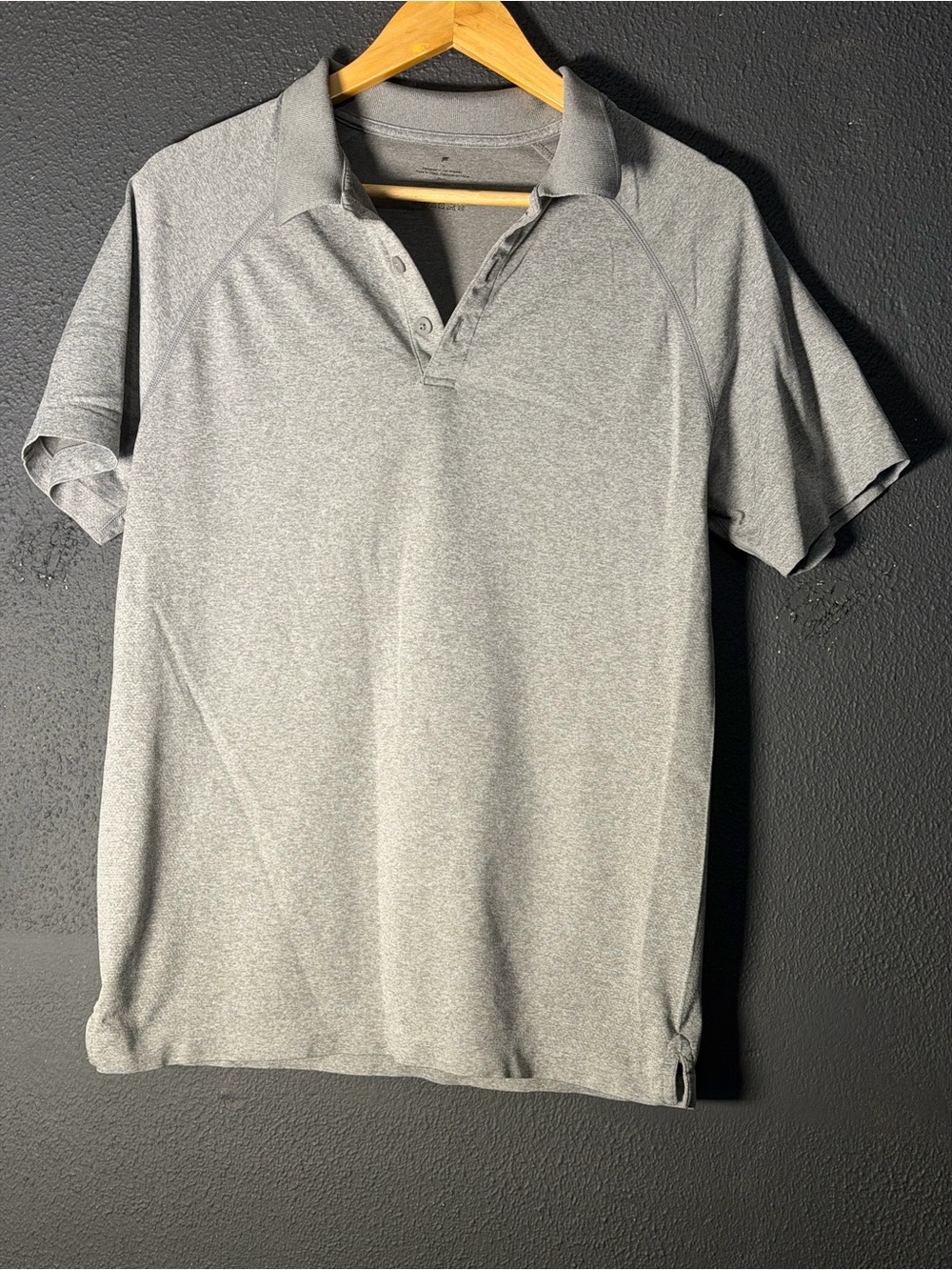 Fabletics Light Gray Men's Performance Polo